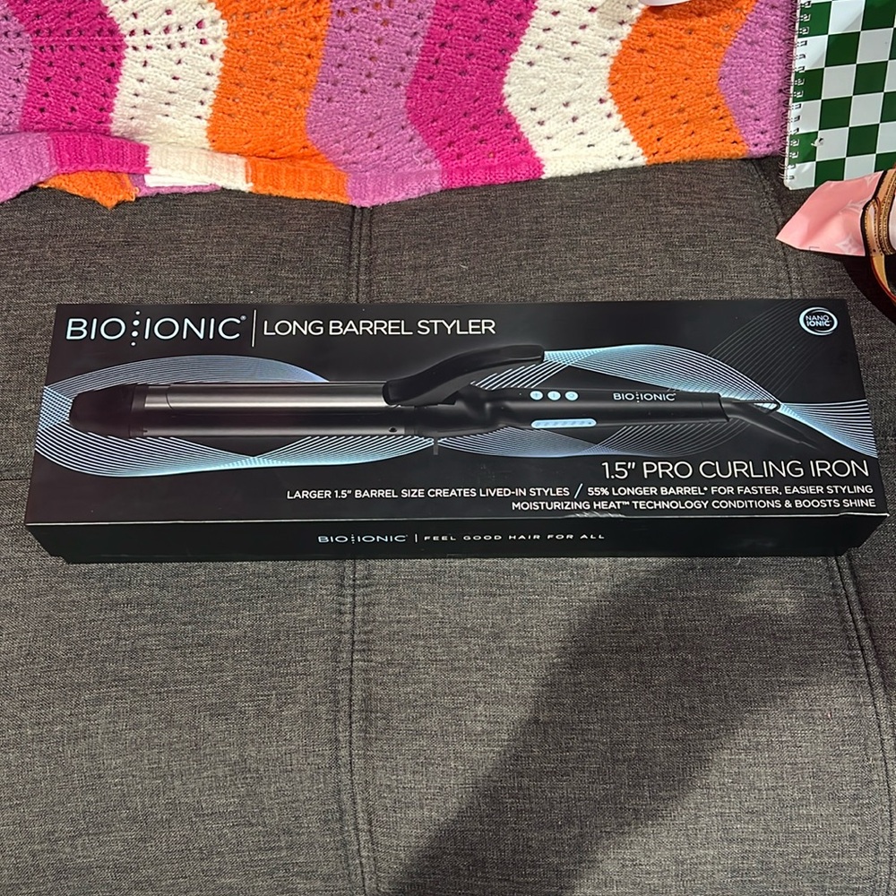 1.5” Bioionic Curling Iron NEW